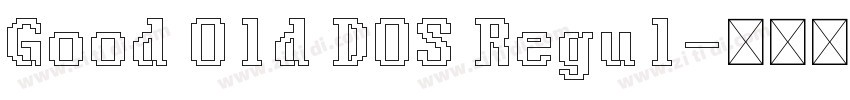 Good Old DOS Regul字体转换